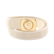 【二手】路易威登LOUIS VUITTON皮帶 Ceinture Fortune Monogram M6973 帆布皮革皮帶 女士二手 B