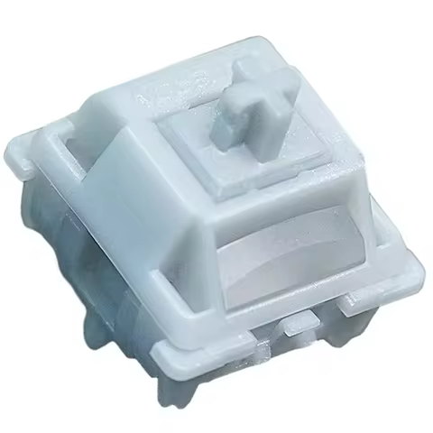 GATERON Smoothie Silver Switch Linear 5 Pin 45g Linear POM RGB Housing Stem DIY Hot Swap Gaming Mech