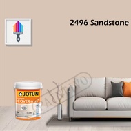 2496 Sandstone 5L Jotun Essence Cover Plus Matt Grey Colour Indoor Wall Paint Easy Wash Cat Dinding Dalaman