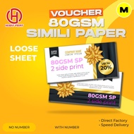Voucher Printing / Coupon Printing Colour 140mm x 70mm