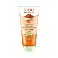 VLCC Ayurveda Chandan & Kesar Face Wash, 100ml- Natural Fairness Double Action