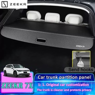ZEEKR 7X trunk partition modification accessories, rear trunk cover, interior specific partition cur