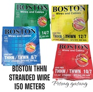 Boston THHN 2.0mm (#14), 3.5mm (#12), 5.5mm (#10), 8.0mm (#8) STRANDED WIRE.