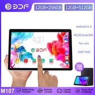Brand New 10.1 Inch Tablet PC Ten Core 12GB RAM 256GB ROM Tablet PC Android 11.0 WiFi 5.0 Bluetooth GPS 4G/5G LTE Office Learning Tablet PC Type-C