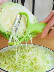 1個創意高麗菜削皮器,西瓜削皮器,切片器,綠色