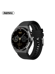 Remax 多功能智能手錶,與 Iphone/android/ios 兼容,支援無線電話、雙重錶帶、運動模式、健康監測、語音助手、nfc、ip67 防水,無線充電,是新年的理想禮物