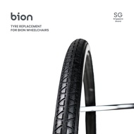 Bion Wheelchair Replacement Tyre Only | Rear Tyre for replacement 1pc (For self-repair)