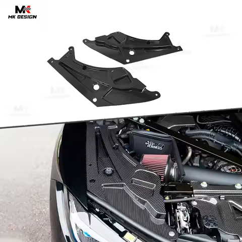 Dry Carbon Fiber Engine Bay Cover for BMW G80 G81 M3 G82 G83 M4 Headlight Covers Engine Compartment 