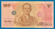 [珍藏世界]泰國2011年100元紀念鈔P124全新品相