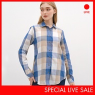 KEMEJA [CLEARANCE] Special Live C2 C2 Kirens Khaki Casual Shirt Wanita