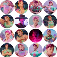 Kpop Demon Hunters Abby Saja Boys Button Badge 58mm