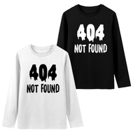 Men's 404 Not Found T-Shirt Unisex Long Sleeve Cotton Combed 30sWanita