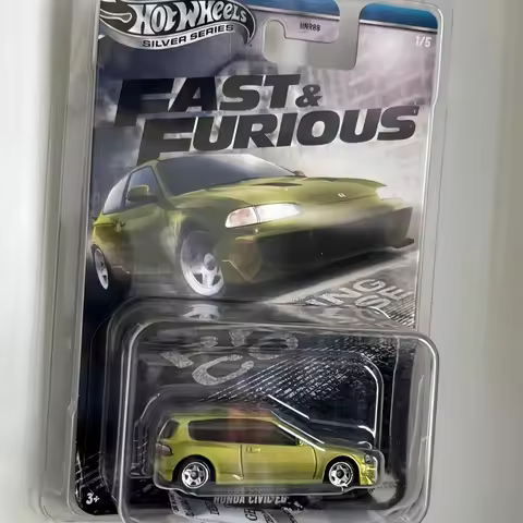 Hot Wheels Genuine Fast Furious Diecast Alloy Car Scale Model Silver Series Honda Nissan S15 S2000 F