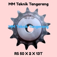 Sprocket RS 50 x 2 x 13 T Gear RS 50-2x13T Double Chain Gear Z 13T 13 T RS50 -2 50Z13 50x2x13T 50-2 
