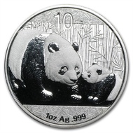 2011 China Chinese Panda 2011 1 oz .999 Silver Coin BU 1oz