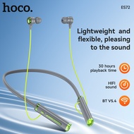 Hoco ชุดหูฟังแบบคล้องคอ ES72ของแท้เฮดโฟนบลูทูธกีฬา5.4บลูทูธพร้อมหูฟังมีไมโครโฟนในตัวสำหรับ IOS และแอ