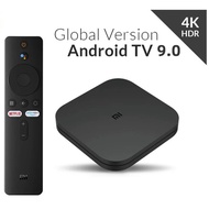 กล่องทีวี Xiaomi MI S 4K Android TV Google Cast Netflix IPTV Box 4 เครื่องเล่นมีเดีย MI TV Stick MDZ-22-AB MDZ-24-AA Smart TV Box บลูทูธ รีโมทคอนโทรลด้วยเสียง Google Assistant