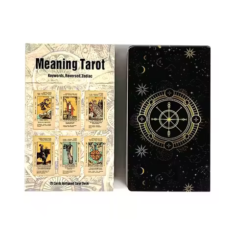 Meaning Tarot Card A 78 Cards With Meaning On Them Beginner Tarot Keyword Antiqued Tarot Deck Medita
