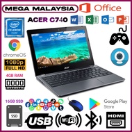 Acer C740 Intel Celeron 3205U 4GB RAM 16GB SSD 11.6 Display Size || Google Playstore Chromebook Laptops/Chrome OS