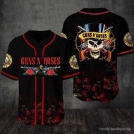 Guns N Roses Baseball Jersey Shirt Hz5k