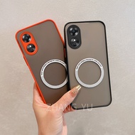 Casing OPPO A17 A97 5G A38 4G A18 A60 phone case new frosted transparent magnetic phone case