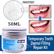 SWEETRIP Temporary Tooth Repair Kit Teeth Restoration Denture Filling Solid Gel DIY Denture 50ML