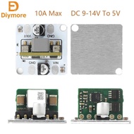 DC 9-14V To 5V Output DC-DC Buck Module Power Converter 10A Max High-Power Regulated Power Supply Mo