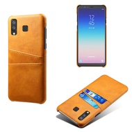 Case Galaxy Ultra Card Slots Cover PU Leather+PC Back Cases For Samsung A8 A9 Star A8Star A9Star