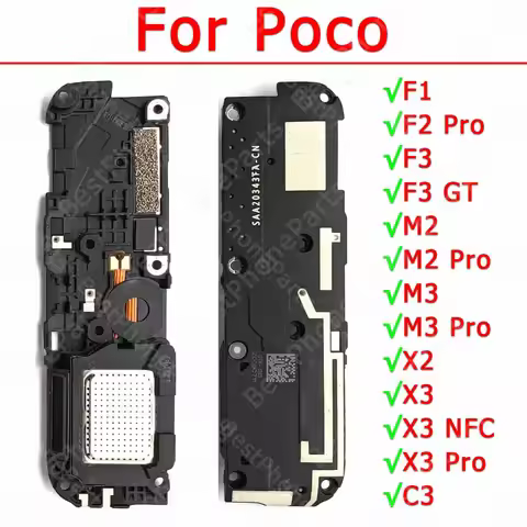 For Xiaomi Pocophone Poco C3 F1 F2 Pro F3 GT M2 M3 X3 NFC Loudspeaker Buzzer Ringer Sound Module Lou