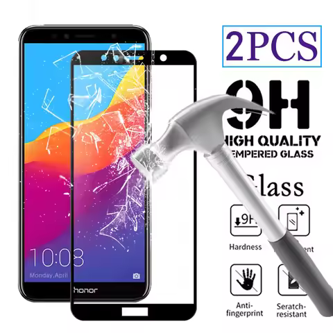 2PCS Tempered Glass for Huawei Honor 7X 7A 7C Pro Honor7a Honor7c Screen Protector Honor 7 A 7C 7X P