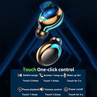 Zachia Original F9 V5.0 Bluetooth 5.0 Earphones Earbud TWS Fingerprint Headset HiFI Stereo Earbuds W