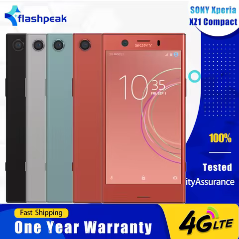 Original Sony Xperia XZ1 Compact G8441 SO-02K 4G Mobile Phone 4.6" 4GB RAM 32GB ROM Snapdragon 835 O