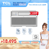 TCL 1.0 HP Inverter Aircon Window Type Smart Air-conditioner TAC-09CWI/UJE (Whisper Quiet Operation, 3-Step Easy Installation, Open Close Window, AI Inverter, Smart Control (IoT), Hydrophilic Coated Fins)