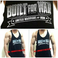 Singlet Gym Fitness Men Oblong Built For War A2