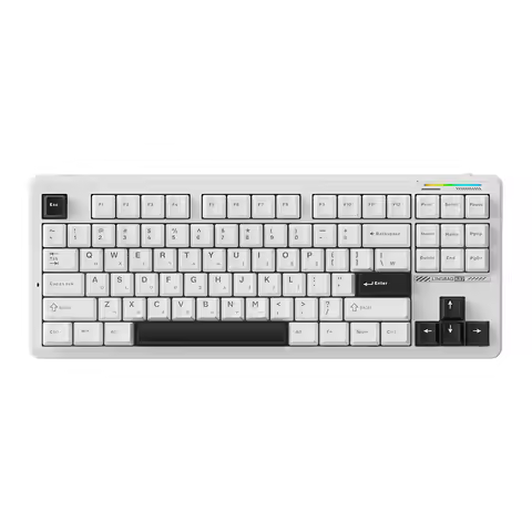 K87 Tri-Mode Mechanical Keyboard Wireless TKL Layout Gaming Keyboard Hot Swap RGB Backlit Gasket Str