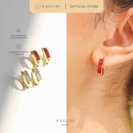 Admire Everlast - Maya Hoops | Women's Titanium Crystal Hoops Earrings