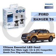 Philips New Ultinon Essential LED Bulb Gen2 6500K H4 Set for Ford Ranger T6
