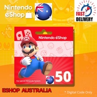 Nintendo Switch Online eShop Card AUS Top Up Prepaid Card Gift Card Credit $15-60 AUD Australia Fami