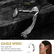 Our Eagle Wing ต่างหูเจาะ วัสดุไทเทเนียมเกรดเครื่องมือแพทย์ (P162)