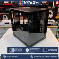 Hiteqpc | mATX Aquarium Style Dual Chambered PC Case (Black) - CVS Emirsun