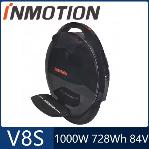 INMOTION V8S Electric Unicycle 84V 728Wh 1000W Motor New Arrival Widen Pedal Built In Legpads One Wh