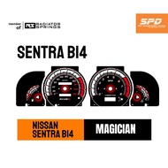 [ PREORDER ] Nissan Sentra B14 Custom Faceplate Overlay Panel Instrument Cluster Meter Speedometer