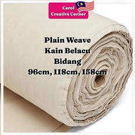 100% Cotton Plain Weave Calico Fabric Kain Belacu Unbleached Cotton Muslin