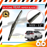Perodua Aruz 12" Rear Window SILICONE Wiper Blades | Wiper Belakang | Perodua Aruz Rear Wiper