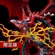 啡盒未開 Partner Shop網限定Kotobukiya - 壽屋 遊戲王 重巧超大系列「三幻神・降臨套裝」歐西里斯的天空龍 主體套裝 及 超電導波雷霆之力 特效套件組