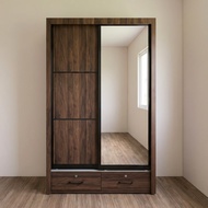 Furniture Direct MAPUTO 3.5X6 Sliding Door Wardrobe-Walnut