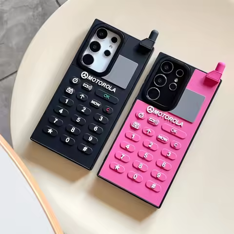 3D Retro Mobile Phone Case for S25 Ultra Phone Case S24 Ultra Protective Cover S23 Ultra Anti-Fall S