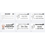 PART 1A | STICKER AISKRIM MALAYSIA MURAH | POS SECEPAT 1 HARI | STICKER PRODUK MURAH | STICKER DOORG