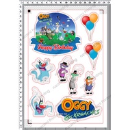Oggy The Cockroach Cake Topper Birthday 001