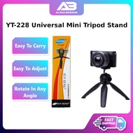 YT-228 Universal Mini Tripod Stand Selfie Stick Mobile Phone